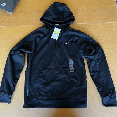 Nike Pro Training Pull Over Tech Fleece Hoodie Mens Size S Black DQ4844-010