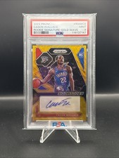 2023-24 Panini Prizm Cason Wallace Rookie Signatures Gold Wave Auto 2/10 PSA 9