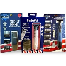 Barbasol Trimmer Razor Shaver Rechargeable Blade Set Of 3 Men’s Gift Christmas