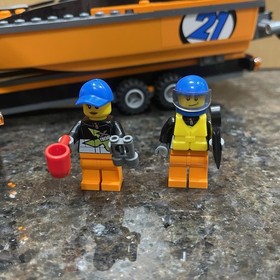 LEGO 60085 City: 4x4 with Powerboat 99.9% Complete Missing 1 Sticker - No Manual