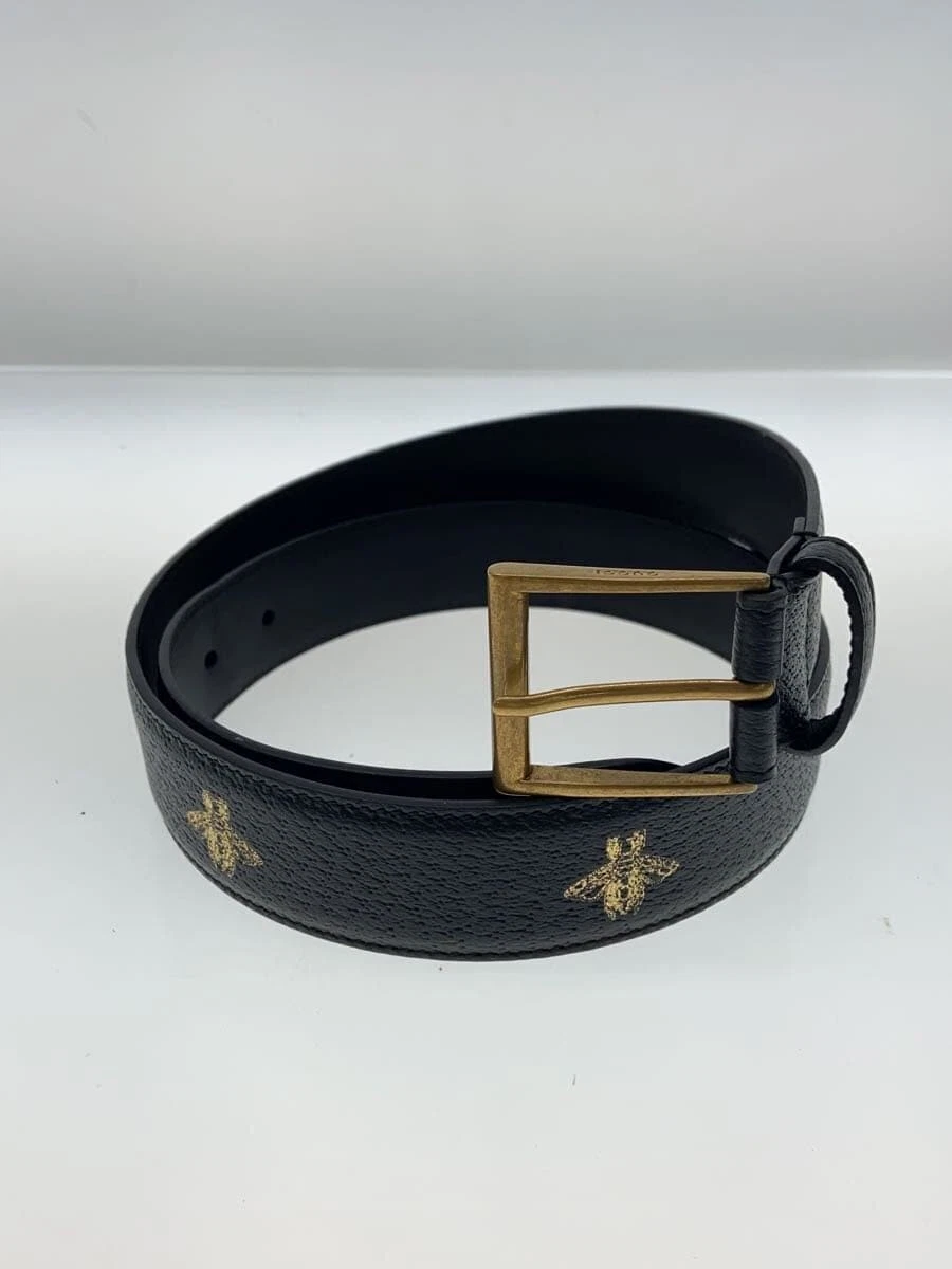 Ceinture GUCCI cuir BLK homme 495125