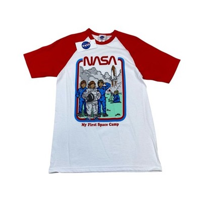 Vintage NASA My First Space Camp T-Shirt S lustig Retro Shuttle neu mit Etikett NEU