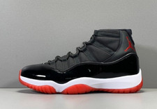 Jordan 11 Retro Bred High Top Black Blue Men's Basketball Shoes