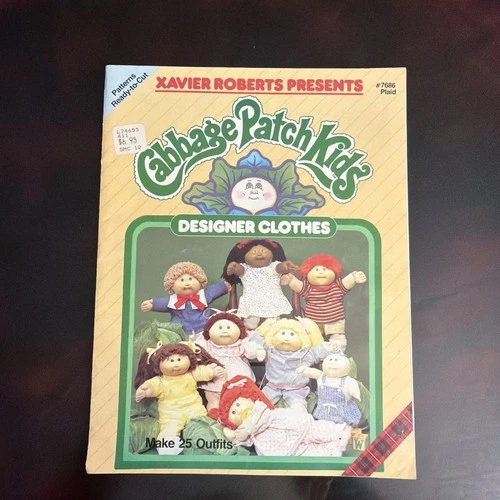 Cabbage Patch Kids︱Pattern Magazine︱Designer Outfits︱Vintage Clothes︱#7686 Plaid