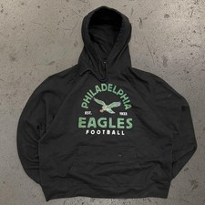 Mens Old School Logo Philadelphia Eagles Hoodie SZ L