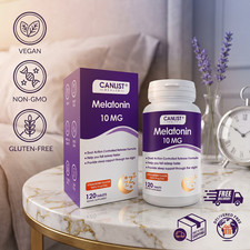 Extra Strength Melatonin 10mg 120 Tablets Sleep Support Fast Acting Non Gmo