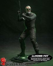 Modellino Sam Fisher in resina stampa 3D alto 30 cm non dipinto non assemblato figura GK