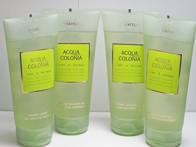 (34,99  /L), 4711 ACQUA COLONIA LIME & NUTMEG, 4x 200 ml Aroma Duschgel