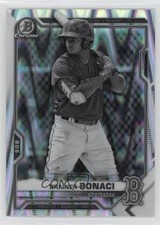 2021 Bowman Draft Chrome Black & White RayWave Refractor Brainer Bonaci 1f17