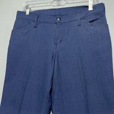 VTG 70s / 80s Levis BIG E Canvas Pants - Bell Bottom - Blue - Womens 30" Waist