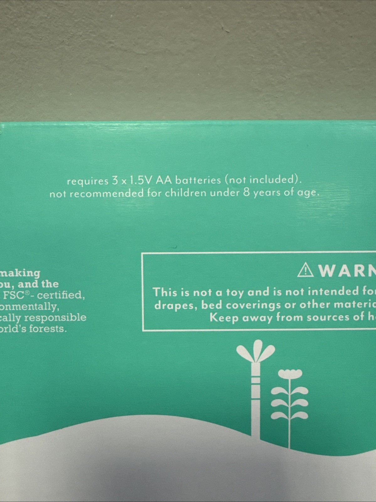 Pillowfort Dinosaur Wall Light Decor Stegosaurus Kids Natural Finish