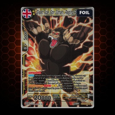 Great Ape Son Gohan, Raging Power SR Foil Beyond Generations BT24-088 - NM