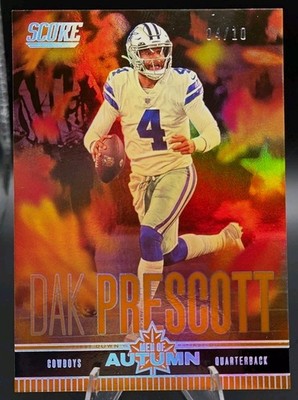 2023 Panini Score Dak Prescott Men Of Autumn  First Down Jersey Num Match 04/10