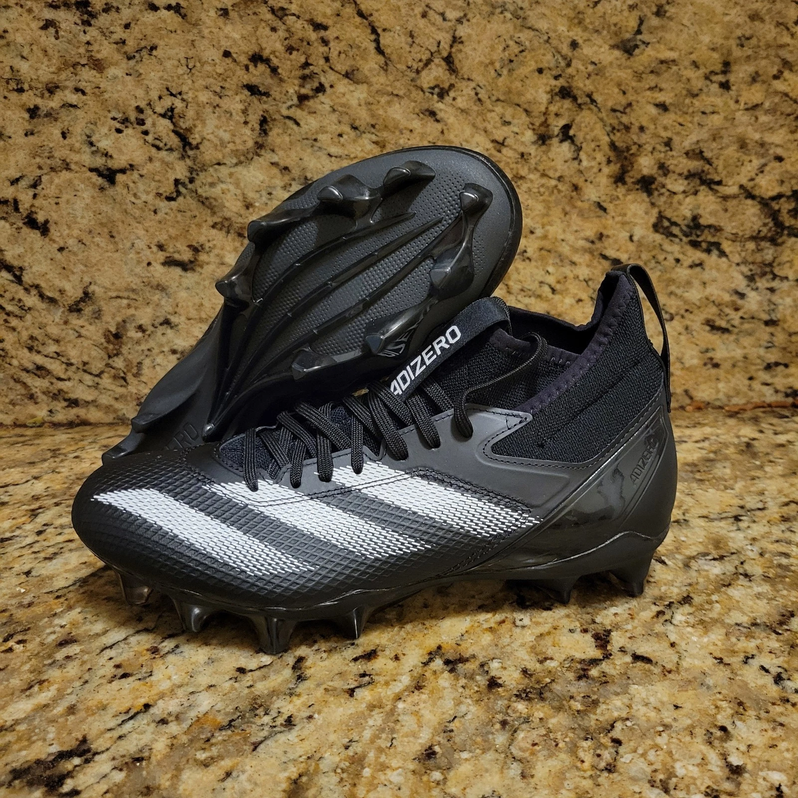 Adidas Adizero Impact Tacchetti Calcio Nero Bianco IE9661 Uomo Taglia 9