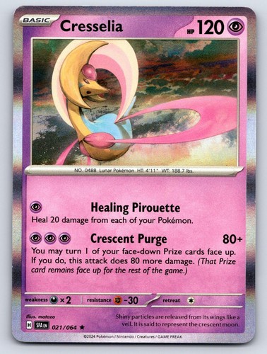 Cresselia 021/064 Shrouded Fable Holo Pokemon Near Mint