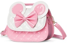 Pink Adjustable Crossbody Toddler Kids Purse Mouse Ear Bow For Girls 39