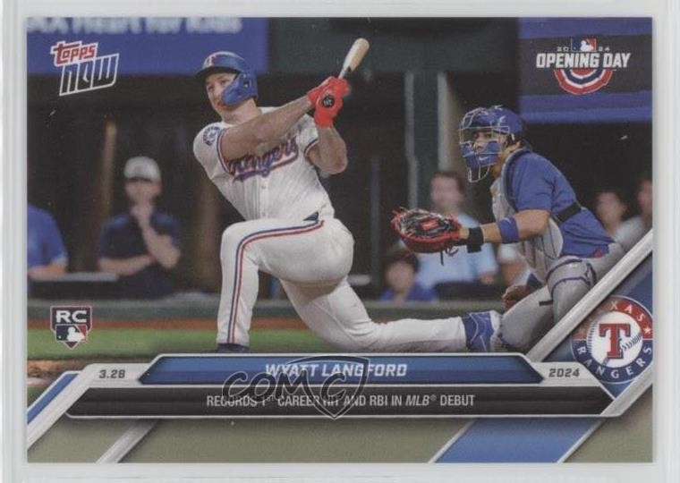 2024 Topps Now Opening Day /15326 Wyatt Langford #12 Rookie RC 12g7
