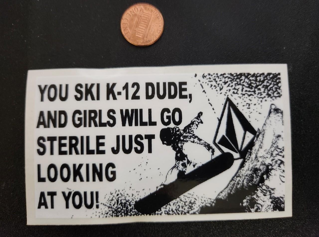 Ski K-12 Sticker Flawless New Old Stock