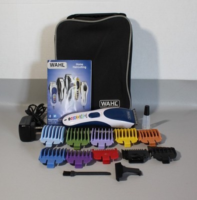 Wahl Color Pro Cordless Rechargeable Hair Clipper & Trimmer Kit W/Storage Bag