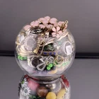 Vintage Costume Jewelry Jar Mixed Lot 1.15 lbs Necklaces Rings Earrings