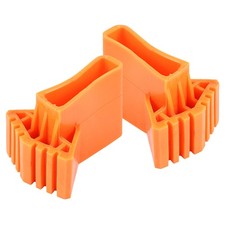 2pcs Ladder Feet Protector Folding Non Skid Ladder Pads Protective Orange PVC