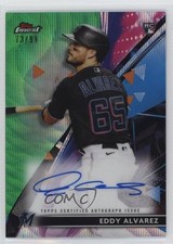 2021 Topps Finest Green Wave Refractor 73/99 Eddy Alvarez #FA-EA Auto 4f5