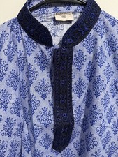 Punjabi Kurta for Man Indian Sequins Work Kurta for Wedding Party Wear