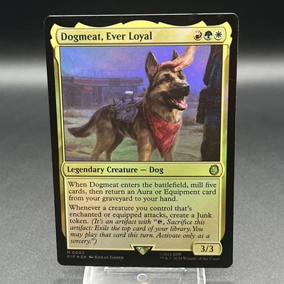 MTG Dogmeat Ever Loyal *FOIL* Universes Beyond: Fallout 0002 NM