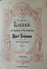Robert Schumann Sämtliche Lieder Bd. I für ...
