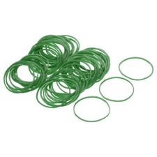 100Pcs Rubber Band Stretchable Elastic Band Green 40mm x 1.4mm Hair Rubber Bands