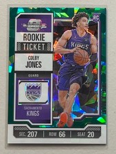 Colby Jones 2023 Contenders Optic /5 Jade Cracked Ice Prizm Rookie Ticket RC #13