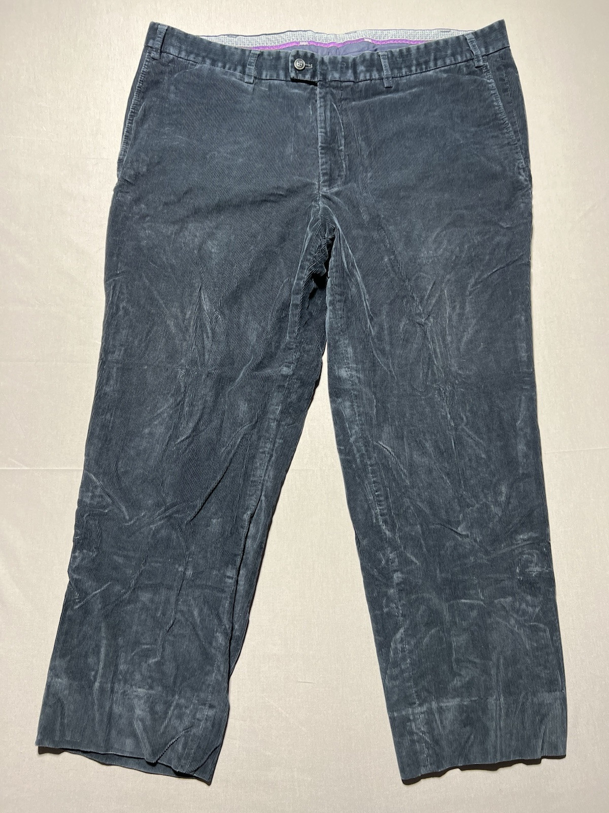 Hiltl Carlo Bonomi Cotton Corduroy Pants Navy Blue Size 40x27