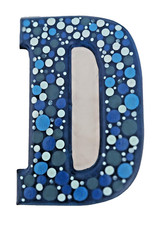 Dot Painted Wood Letter-D