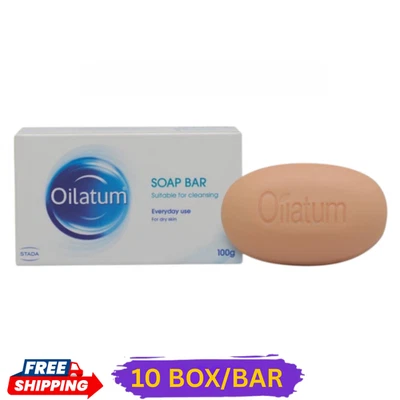 OILATUM (STIEFEL) 10 Boxes OILATUM Bar SOAP For Dry Skin 100g Gently Cleanses Moisturizes EXP2027