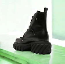 Off-White Luxury Boots Us 8.5 Eu 39 UK6 Black...