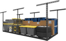 3X6FT Overhead Garage Storage Rack, 26"-40" Height Adjustable Garage Ceiling Sto