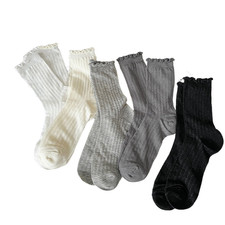 10 Pairs Women Cotton Mid Tube Calf Socks Stretchy Breathable Summer Thin Socks