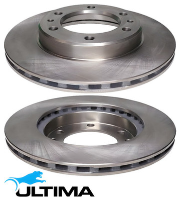 FRONT VENTED DISC BRAKE ROTOR SET FOR TOYOTA LANDCRUISER FZJ75R 1FZ-FE 4.5L I6