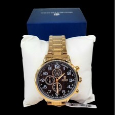 Montres Prestige Watch Collectible MPS-0319 Gold Tone Black Multi Dial Quartz