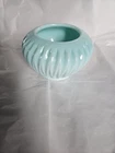 RARE Vintage Fostoria Aqua Milk Glass Heavy Drape Toothpick Holder