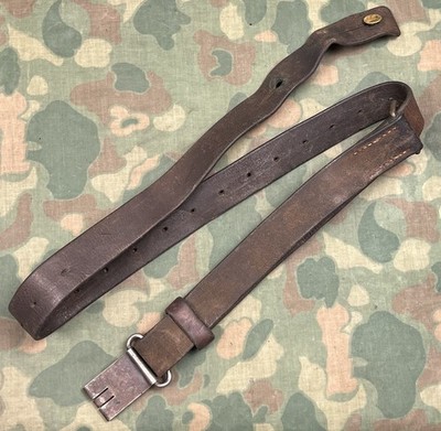 Original Swedish Mauser Leather Sling M1896 M96 M38 Sweden W/ QD Buckle #S30