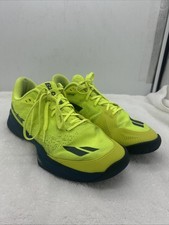 Babolat Jet Mach 3 Pickleball Court Bright Yellow Shoes Men's Size 11.5 EUC