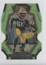 2022 Select Premier Level Neon Green Prizm Die-Cut 11/299 Kingsley Enagbare 0r5l