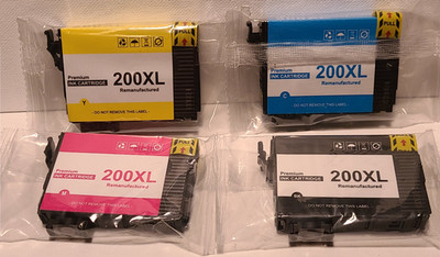 200XL Ink Cartridges Replacement for Epson Printer 4 ink colors