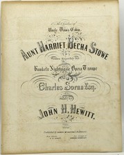 John Hill Hewitt | Charles / SHEET MUSIC ANTI-ABOLITIONIST AUNT HARRIET #294071
