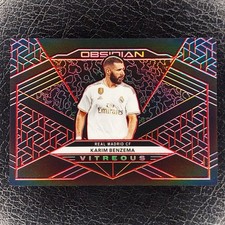 KARIM BENZEMA /22 Vitreous Electric RED Etch 2019-20 Obsidian Soccer Football