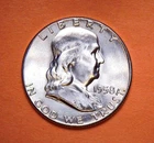 1958 P Franklin Half Dollar - *GEM BU* - 90% Silver - Free Shipping!