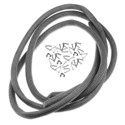 FALCON BRAIDED DOOR GASKET SEAL WITH CLIPS 530962183 2500mm DOMINATOR OVEN RANGE
