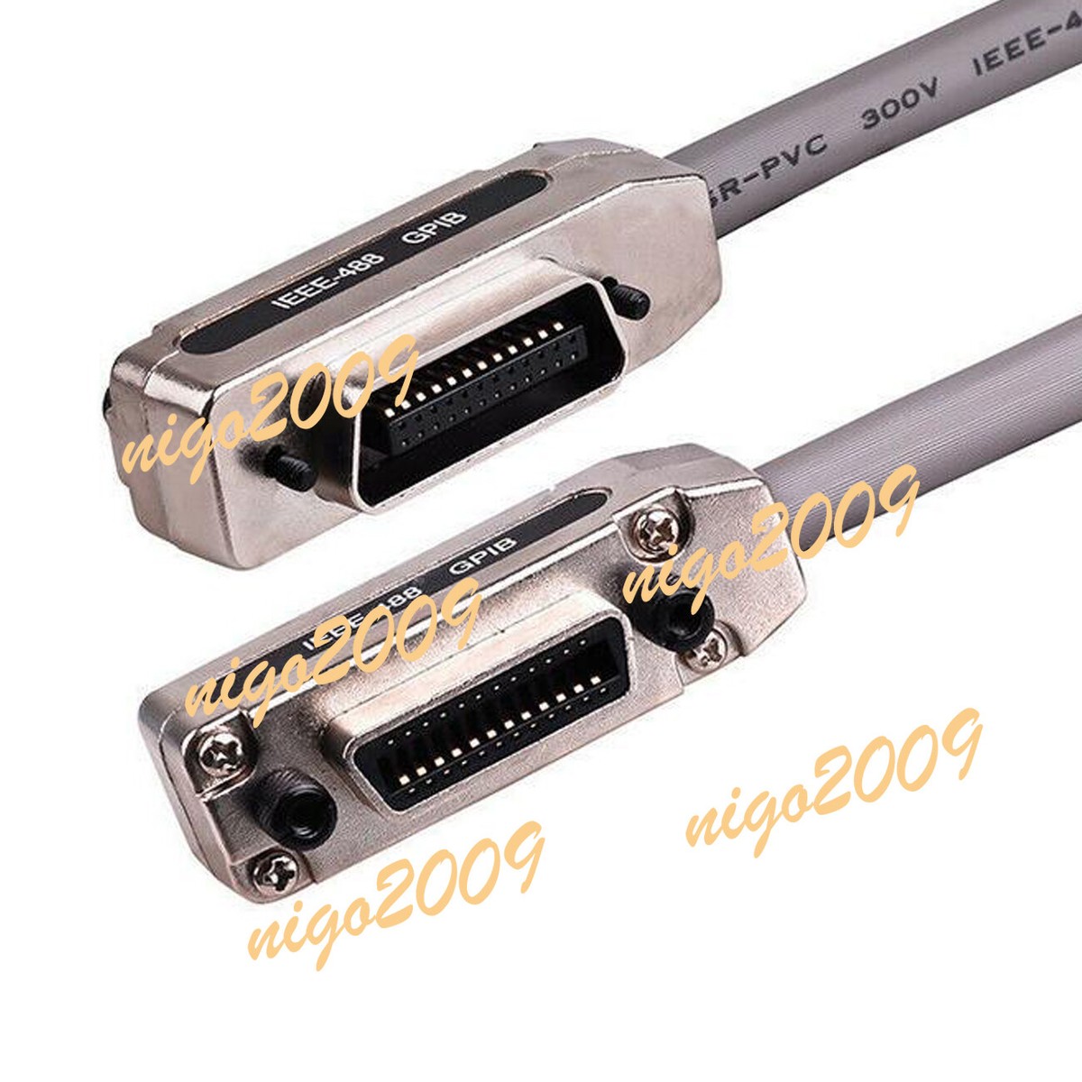 IEEE-488 GPIB Cable Cord w/ Metal Hood & Case 0.5m 1m 1.5m 2m 3m