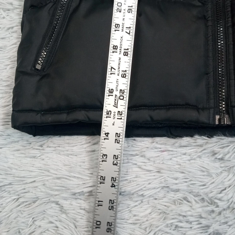 Chaleco Xtreme Air para mujer M negro acolchado Gorpcore plumas bolsillos cremallera Foto 4 de 4